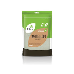 Lotus Flour White Unbleached Organic 1kg