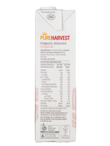 Pure Harvest Activated Almond Milk Organic 1lt