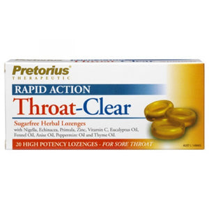 Pretorius Throat Clear 20 Pastilles