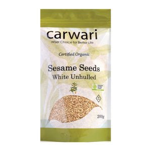 Carwari Sesame Seeds Unhulled Organic 200gm