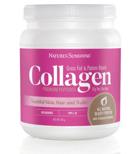 Natures Sunshine Grass fed & Pasture Raised Collagen Unflavoured 516g