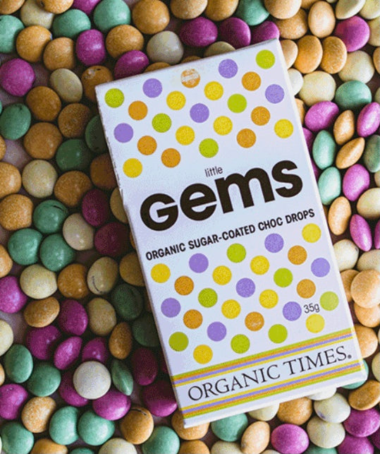 Organic Times 'Little Gems' Chocolate Drops 35g