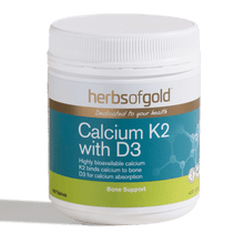 Load image into Gallery viewer, Herbs of Gold Calcium K2 with D3 90c
