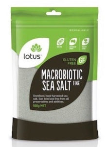 Lotus Macrobiotic Sea Salt - fine 500g