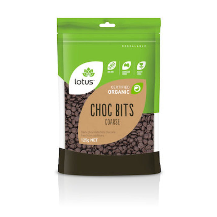 Lotus Choc Bits Coarse Organic 125g