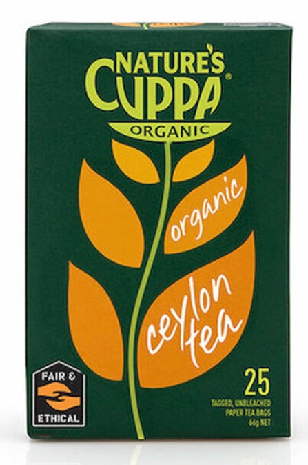 Natures Cuppa Organic Black Tea 25bg