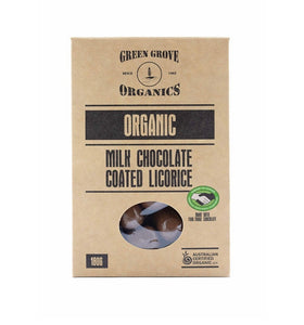 Green Grove Organics Milk Chocolate Licorice 180g