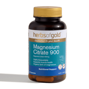 Herbs of Gold Magnesium Citrate 900 120c