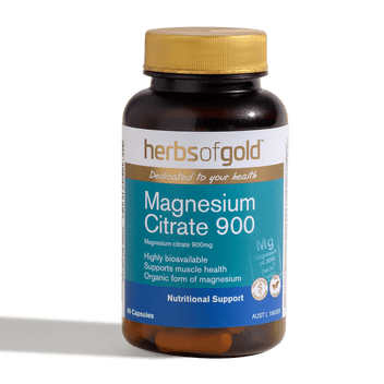 Herbs of Gold Magnesium Citrate 900 120c