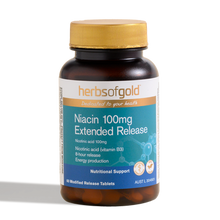 Load image into Gallery viewer, Herbs of Gold Niacin 100mg Extended Response 60t
