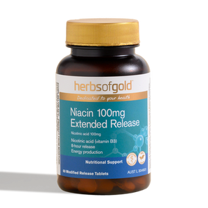 Herbs of Gold Niacin 100mg Extended Response 60t