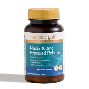 Herbs of Gold Niacin 100mg Extended Response 60t