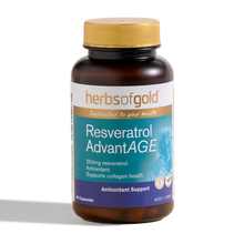 Load image into Gallery viewer, Herbs of Gold Resveratrol AdvantAGE 60c
