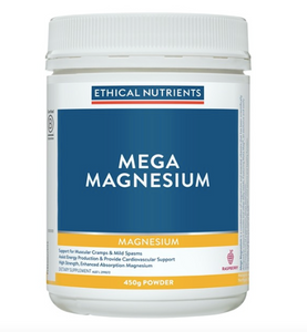 Ethical Nutrients Mega Magnesium Powder Raspberry