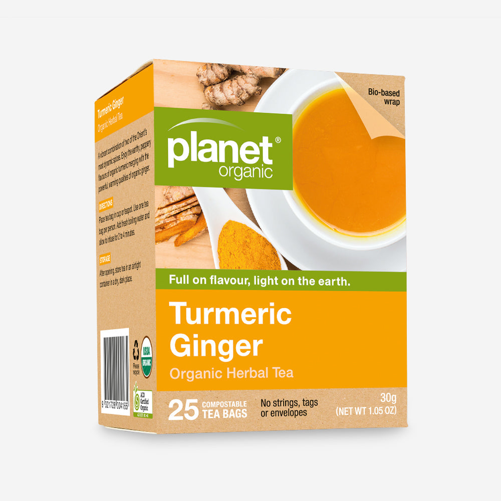 Planet Organic Turmeric and Ginger tea 25pk