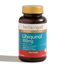 Load image into Gallery viewer, Herbs of Gold Ubiquinol 100mg 30c
