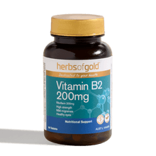 Load image into Gallery viewer, Herbs of Gold Vitamin B2 200mg 60t
