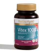 Load image into Gallery viewer, Herbs of Gold Vitex 1000 60t
