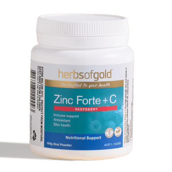 Herbs of Gold Zinc Forte + C  powder 100g