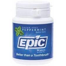 Epic Xylitol Chewing Gum Peppermint x50