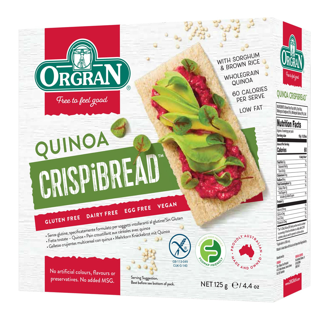 Orgran Crispibread w Quinoa 125g